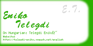 eniko telegdi business card